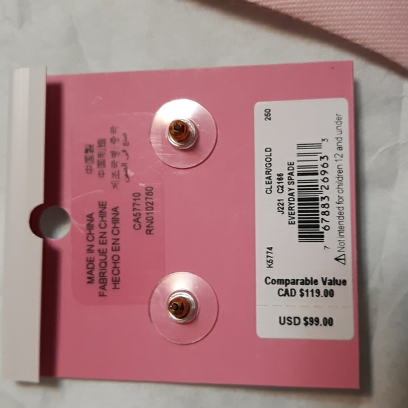 NWT Kate Spade drop studs earrings - Picture 5 of 7